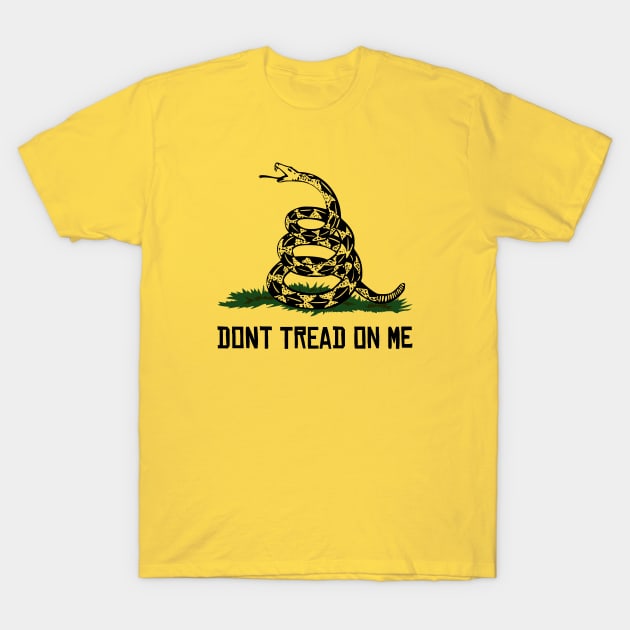 Libertarian gadsden flag dont tread on me T-Shirt by Juliano Pixel